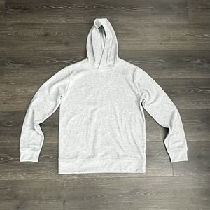 J Crew CrewCut Boys‎ Striped Hoodie Pullover SweatShirt Gray Size XXL 15-16 Cozy